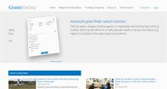 Desktop Screenshot of grantsonline.org.uk